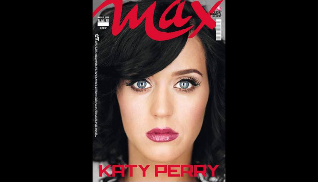 Katy sulla cover del mensile &#39;Max&#39;
